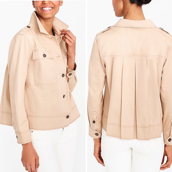 J. Crew Jackets & Blazers - J. Crew Tan Safari Shirt Jacket